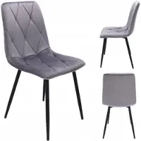 Jumi Chaise PIADO, couleur grise (avec pieds et vis)