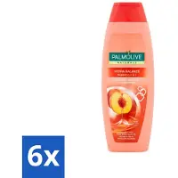 Palmolive Shampooing 2 en 1 Naturals – Pêche – Hydra Balance – 350 ml - Pack économique - 6 pièces