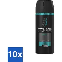 Axe - Déodorant/Spray corporel - Fraîcheur continue pendant 48 heures - Apollo - 150 ml - Pack avantage - 10 pièces