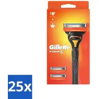 Gillette Lames de rasoir Fusion 5 – Design ergonomique – 2 lames de rechange – Lot économique – 25 pièces