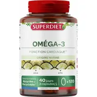 SuperDiet Oméga-3 - 10% avec le code: 926CE 120 pc(s) Capsule(S)