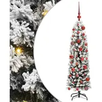 vidaXL Sapin de Noël artificiel Vert 120 cm PVC et acier et plastique