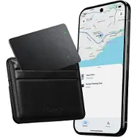 Nomad Carte de localisation - carte permettant de localiser votre portefeuille, compatible avec Google (Google Find Hub), Traceur, Noir