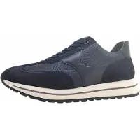 Gabor : Chaussures plates à lacets, style sportif, chaussures de sport à lacets, couleur bleue, pour le quotidien