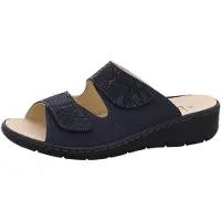 Belvida : Sandales plates pour femmes, confortables, bleues, pour le quotidien