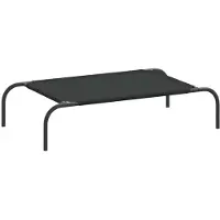 vidaXL Lit pour chien Rehaussé Noir 90x50x20 cm Tissu Oxford et acier