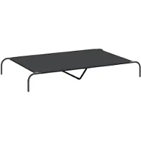 vidaXL Lit pour chien Rehaussé Noir 150x90x20 cm Tissu Oxford et acier