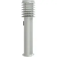 vidaXL Lampadaire d'extérieur et sortie argenté 60 cm acier inoxydable
