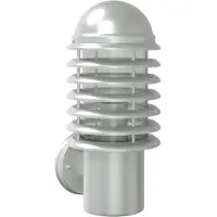 vidaXL Applique murale extérieure argentée acier inoxydable
