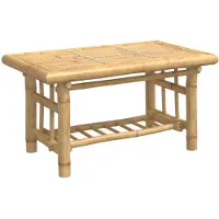 vidaXL Table basse 70x45x36 cm bambou
