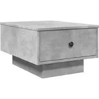 vidaXL Table basse gris béton 60x45x31 cm Bois composite