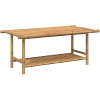 vidaXL Table basse 110x55x45 cm bambou