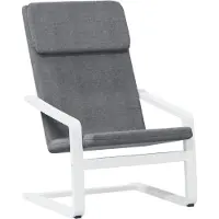 vidaXL Fauteuil relax gris foncé Tissu