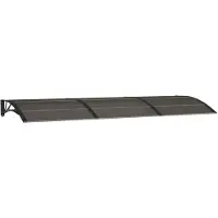 vidaXL Auvent de porte Noir 300x100 cm Polycarbonate
