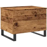 vidaXL Table basse imitation vieux bois 60x44,5x45 cm Bois composite