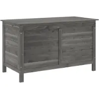 vidaXL Coffre de jardin Anthracite 99x49,5x58,5 cm Sapin massif