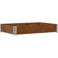 vidaXL Rehausse de palette Marron 120x80 cm pin massif