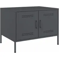 vidaXL Table basse anthracite 68x50x50,5 cm Acier