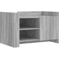 vidaXL Table basse Gris Sonoma 80x50x50 cm Bois composite