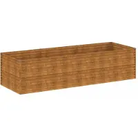 vidaXL Lit surélevé 290x100x69 cm acier corten