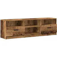 vidaXL Armoire TV aspect bois ancien 150x33,5x45 cm Bois composite