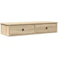 vidaXL Étagère murale avec tiroirs chêne sonoma bois d'ingénierie