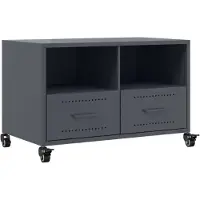 vidaXL Armoire TV anthracite 68x39x43,5 cm Acier