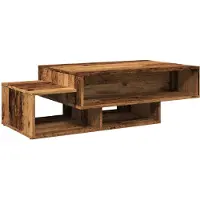 vidaXL Table basse imitation vieux bois 105x55x32 cm Bois composite
