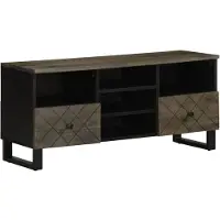 vidaXL Armoire TV 100x33x46 cm en bois massif de manguier