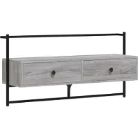 vidaXL Armoire TV murale Gris Sonoma 100,5x30x51 cm Bois composite
