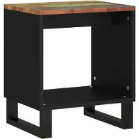 vidaXL Table basse 40x31x46 cm Vieux bois massif & bois composite