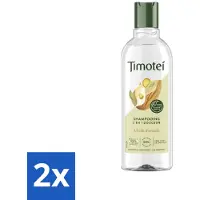 Timotei - Shampooing - Huile d'amande - 2 en 1 - Pour tous types de cheveux - 300 ml - Pack économique - 2 pièces