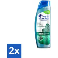 Head & shoulders Shampoing antipelliculaire – Pure Intense – Apaise les démangeaisons – 250 ml - Pack avantage – 2 pièces