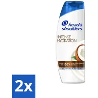 Head & shoulders – Shampooing antipelliculaire – Soin hydratant intense – À l'huile de noix de coco – 285 ml – Pack économique – 2 pièces