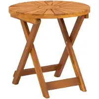 Syfax Table bistrot en bois massif d'acacia, dimensions 45 x 45 cm