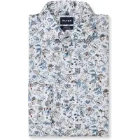 Olymp Chemise Luxor Imprimée Bleue