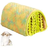 OEM Lit douillet pour petits chiens - Lit intégré avec tunnel - Chaleur et confort - Matériau doux et agréable pour la peau - Idéal pour les petits chiens