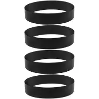 OEM Bandes d'aspirateur - Lot de 4 - Réplique - Diamètre : 232 mm - Largeur : 16 mm - Résistant et durable - Caoutchouc - Pour aspirateurs