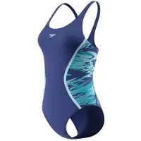 Speedo Hyperboom Splice Muscleback Swimsuit Bleu 32 Femme
