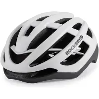 RockBros Casque de vélo HC-58, aérodynamique, aéré, taille L, gris/blanc