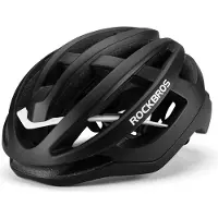 RockBros Casque de vélo HC-58BK - Aérodynamique et ventilé - Noir / Gris