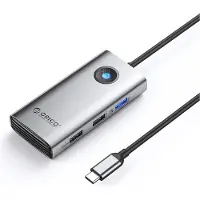 ORICO Station d'accueil PW11-5P, connecteur USB-C : 1 port USB-A 3.0 + 2 ports USB-A 2.0 + 1 port USB-C (charge rapide PD) + 1 port HDMI