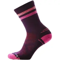 Smartwool Hike Light Cushion Tube Stripe Crew Socks Violet EU 42-45 Femme