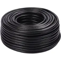 Relaxdays Tuyau d'arrosage , 50 m, tuyau d'arrosage universel 1/2", résistant aux UV et aux intempéries, tuyau d'arrosage en tissu, PP, noir