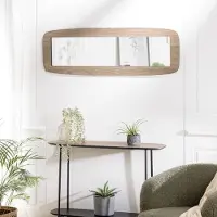 Macabane JULIA - Miroir rectangulaire angles arrondis 120x40cm couleur mocha JULIA