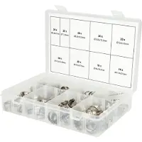Ks Tools Werkzeuge-Maschinen GmbH Assortiment de colliers de serrage à 1 oreille à réglage continu, Ø 5,8-21mm, 170 pcs (970.0830)