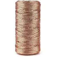 OEM Cordon décoratif rose doré, 100 m, 15 mm, pour emballages cadeaux et sapin de Noël