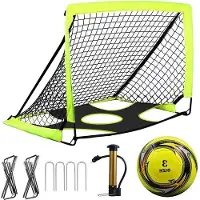 Famanu Buts de football pliables , 120x90x90 cm, pour enfants - Poteaux de but portables et pliables