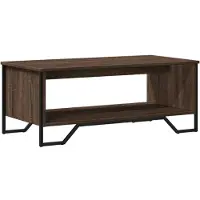 vidaXL Table basse marron imitation chêne 100x51x40 cm Bois composite