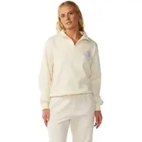 Rip Curl Party Wave Half Zip Sweatshirt Beige XL Femme